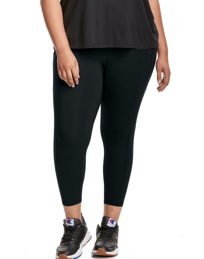 Champion Legging Dames - Zwart - Plus Absolute 3/4 Pocket ( 210846-TRZ )